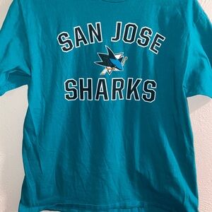 Fanatics Kids Teal San Jose Sharks Tee